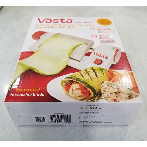 Vasta Sheet Slicer with bonus fettuccine blade nib sealed - Picture 3 of 6